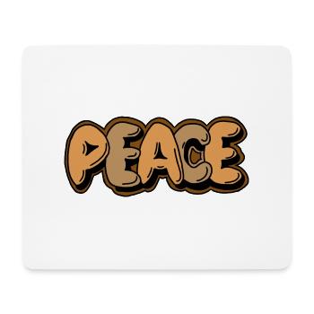Peace Graffiti - Mousepad (Querformat) - Weiß - Vorne