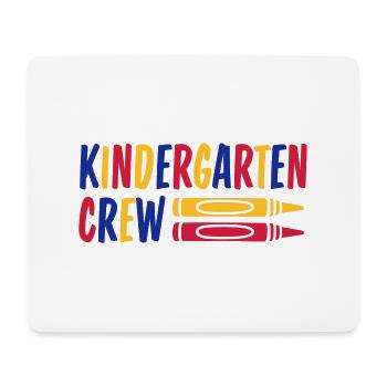 Wax Crayon Kindergarten Crew Crayon - Mouse Pad (horizontal) - white - Front
