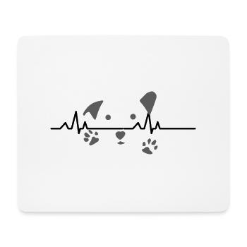 Dog ECG by Get to Life - Mouse Pad (horizontal) - white - Front