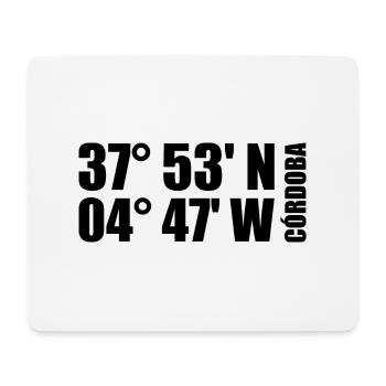 Córdoba Coordinates - Mouse Pad (horizontal) - white - Front