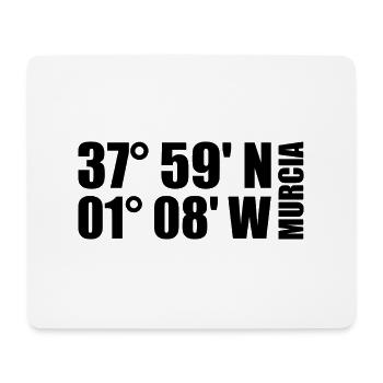 Murcia Koordinaten - Mousepad (Querformat) - Weiß - Vorne