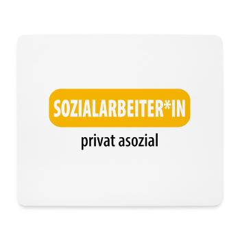 Soziale Arbeit - Mousepad (Querformat) - Weiß - Vorne