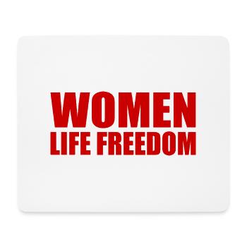 Women life freedom - Tapis de souris (format paysage) - blanc - Devant
