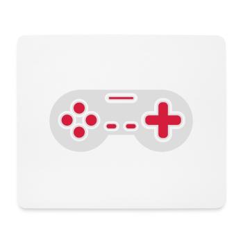 Conception Retro Gamer Controller - Tapis de souris (format paysage) - blanc - Devant