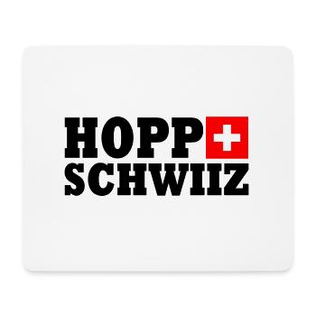 Hopp schwiiz - Tapis de souris (format paysage) - blanc - Devant