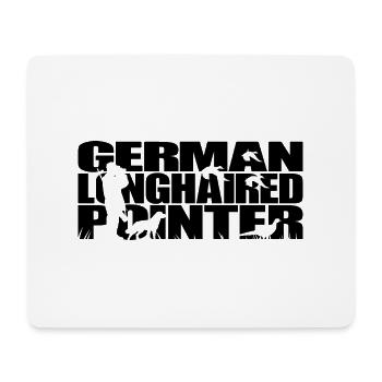 GERMAN LONGHAIRED POINTER Hunting Dogs Hunting Wilsigns - Mouse Pad (horizontal) - white - Front