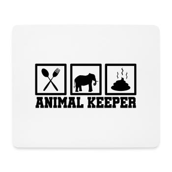 Retro Graphic Animal Keeper Zoo Keeper Animal Love - Mousepad (Querformat) - Weiß - Vorne