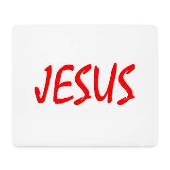 Jesus - Mouse Pad (horizontal) - white - Front