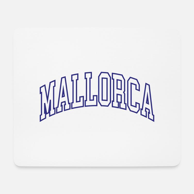 Mallorca - Mousepad (Querformat) - Weiß