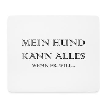 Dog Hund - Mousepad (Querformat) - Weiß - Vorne
