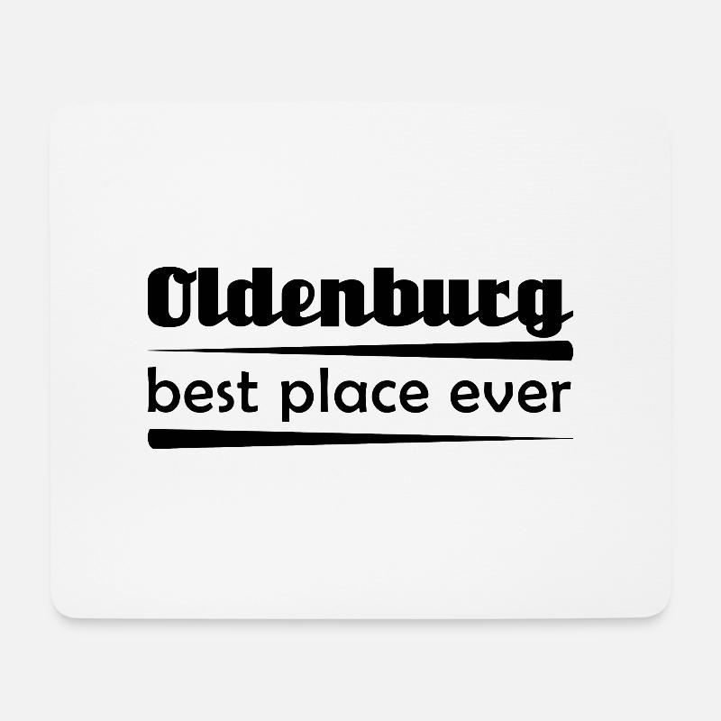 Oldenburg - Stadt best place ever - Mousepad (Querformat) - Weiß