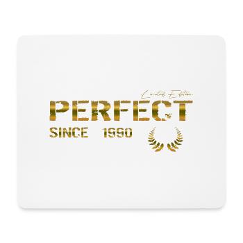 Perfect since 1990 - Mousepad (Querformat) - Weiß - Vorne