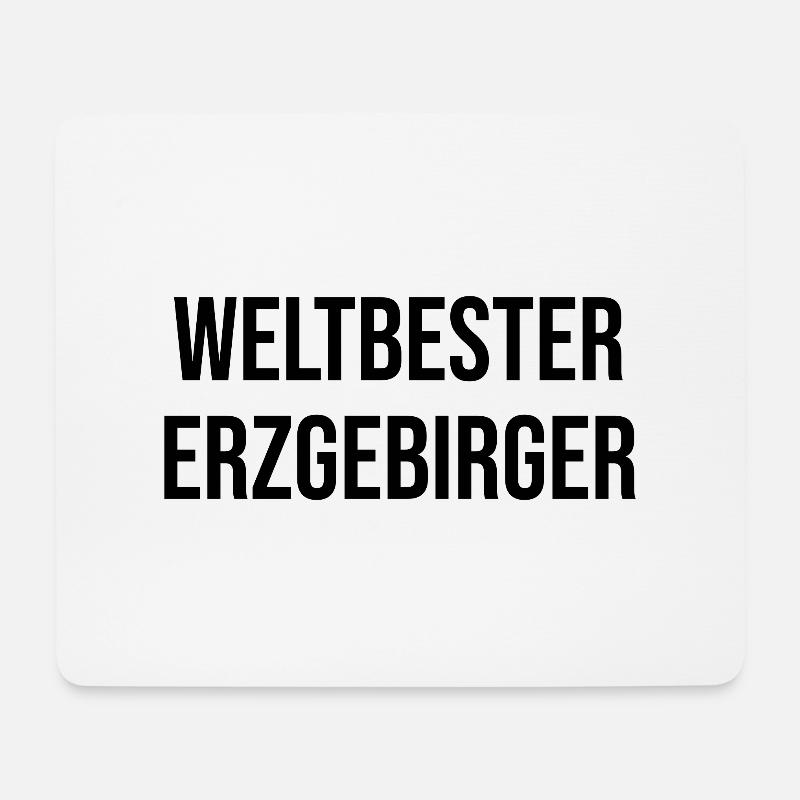 Weltbester Erzgebirger - Mousepad (Querformat) - Weiß