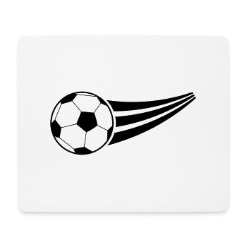 Fussball - Mousepad (Querformat) - Weiß - Vorne