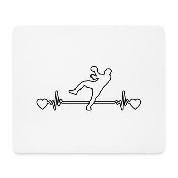 Handball Handballfan Handballteam Handballspieler - Mousepad (Querformat) - Weiß - Vorne