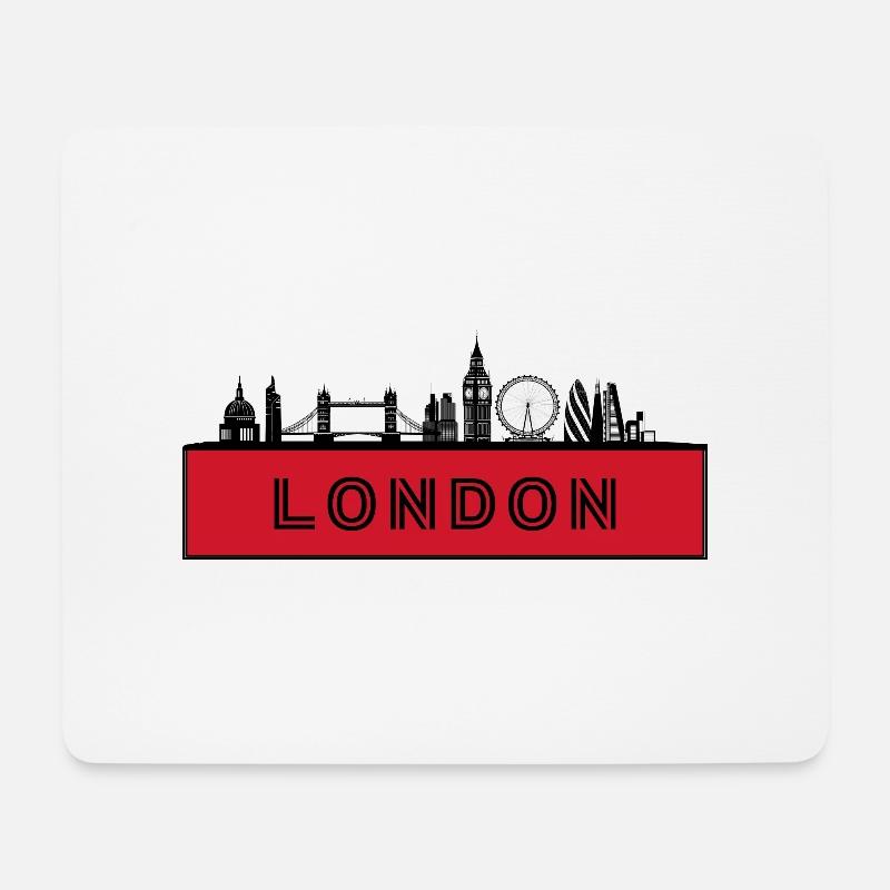 Stadt London - England Großbritannien - Mousepad (Querformat) - Weiß