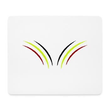 krallen belgien - Mousepad (Querformat) - Weiß - Vorne