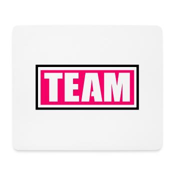 team - Mousepad (Querformat) - Weiß - Vorne