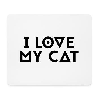 I love my cat - Mouse Pad (horizontal) - white - Front