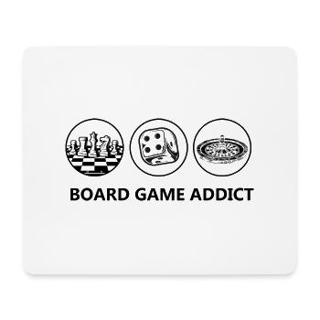 Boardgame Chess Backgammon Game Night - Mouse Pad (horizontal) - white - Front