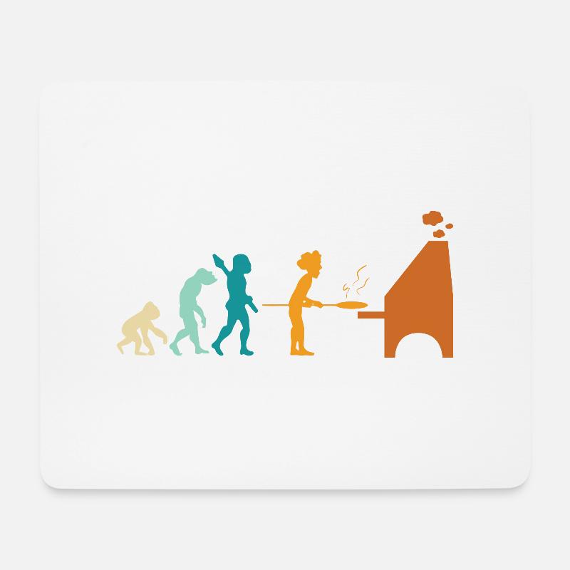 Evolution pizzaiolo backen pizzaofen zu pz - Mousepad (Querformat) - Weiß