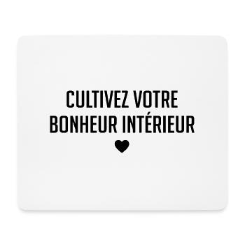 Cultivez Votre Bonheur Intérieur - Tapis de souris (format paysage) - blanc - Devant