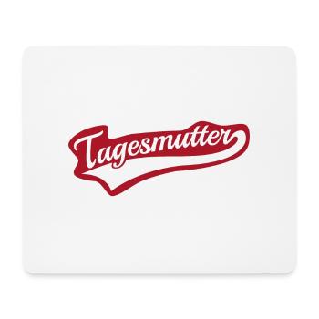 Tagesmutter swoosh Schriftzug Tagesmama - Mousepad (Querformat) - Weiß - Vorne