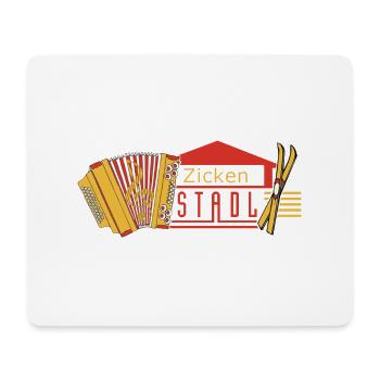 Zickenstadl - Mouse Pad (horizontal) - white - Front