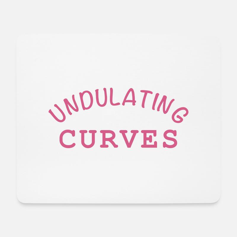 UndulatingCurves - Mouse Pad (horizontal) - white