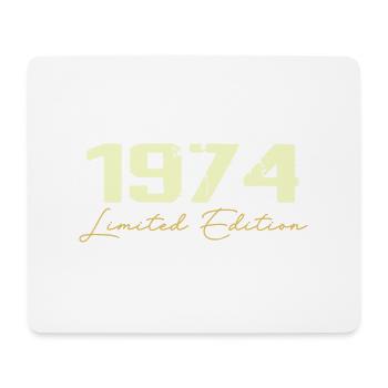 1974 Édition Limitée - 1974 Cadeau D'anniversaire - Tapis de souris (format paysage) - blanc - Devant