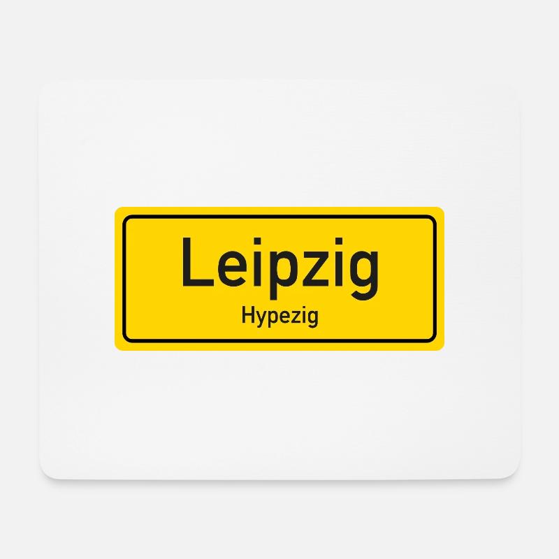 Leipzig Ortsname Deutschland - Mousepad (Querformat) - Weiß