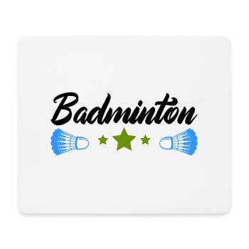 badminton - Tapis de souris (format paysage) - blanc - Devant
