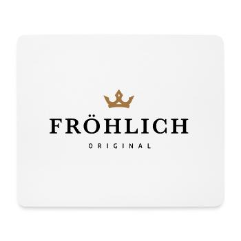 Fröhlich - Mousepad (Querformat) - Weiß - Vorne