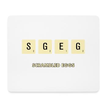 Scrambled Eggs - Mouse Pad (horizontal) - white - Front