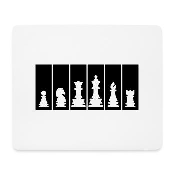 Chess Pieces Chess Player Chess Club Icon - Mouse Pad (horizontal) - white - Front