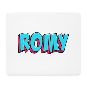 Namen Motiv: Romy - Mousepad (Querformat) - Weiß - Vorne
