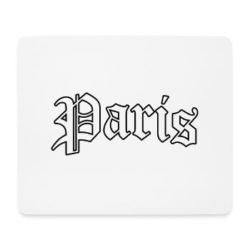 Paris logo: Gothic design with Parisian style - Mouse Pad (horizontal) - white - Front