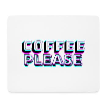 Café s’il vous plaît - Tapis de souris (format paysage) - blanc - Devant