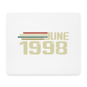 June 1998 Anniversary June 1998 June 1998 Birthday - Mouse Pad (horizontal) - white - Front