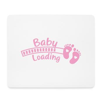 baby baby feet loading - Mouse Pad (horizontal) - white - Front
