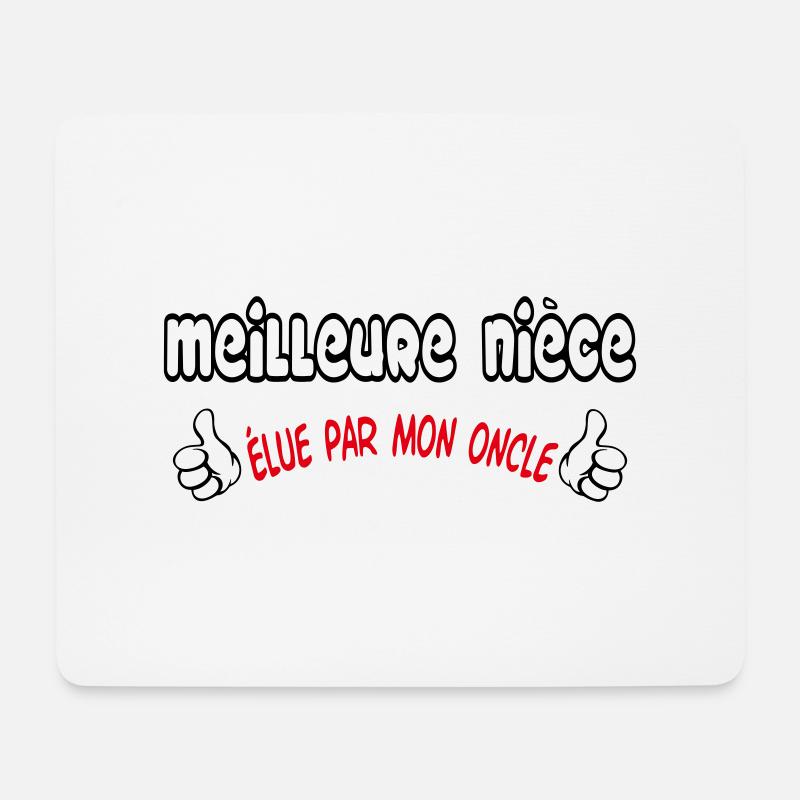 Beste Nichte - Mousepad (Querformat) - Weiß