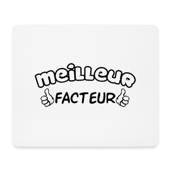 MEILLEUR FACTEUR - Tapis de souris (format paysage) - blanc - Devant