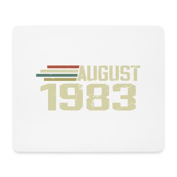 Né Août 1983 Jubilé Août 1983 Millésime - Tapis de souris (format paysage) - blanc - Devant