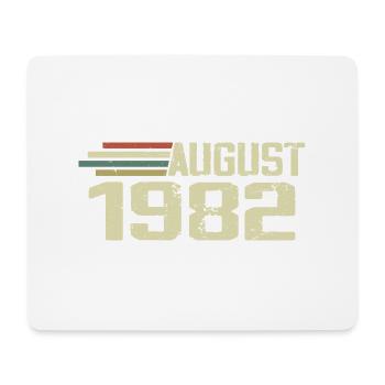 Né Août 1982 Anniversaire Août 1982 Millésime - Tapis de souris (format paysage) - blanc - Devant