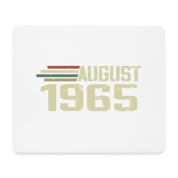 Born August 1965 Anniversary August 1965 Year - Mouse Pad (horizontal) - white - Front
