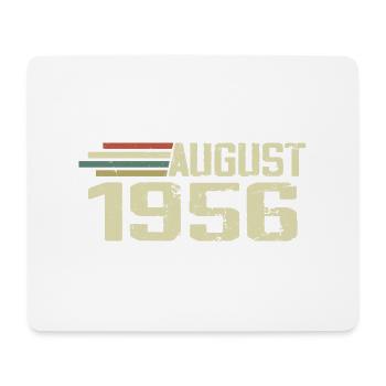Né en août 1956 Anniversaire août 1956 Millésime - Tapis de souris (format paysage) - blanc - Devant