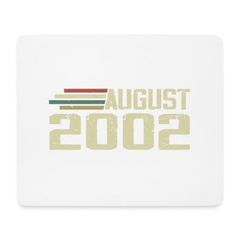Born August 2002 Anniversary August 2002 Year - Mouse Pad (horizontal) - white - Front