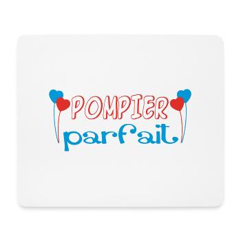 POMPIER parfait - Tapis de souris (format paysage) - blanc - Devant