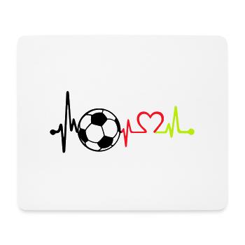 fußball love beat germany - Mousepad (Querformat) - Weiß - Vorne