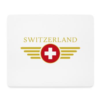 J’aime la Suisse, T-Shirt Design Style Élégance - Tapis de souris (format paysage) - blanc - Devant